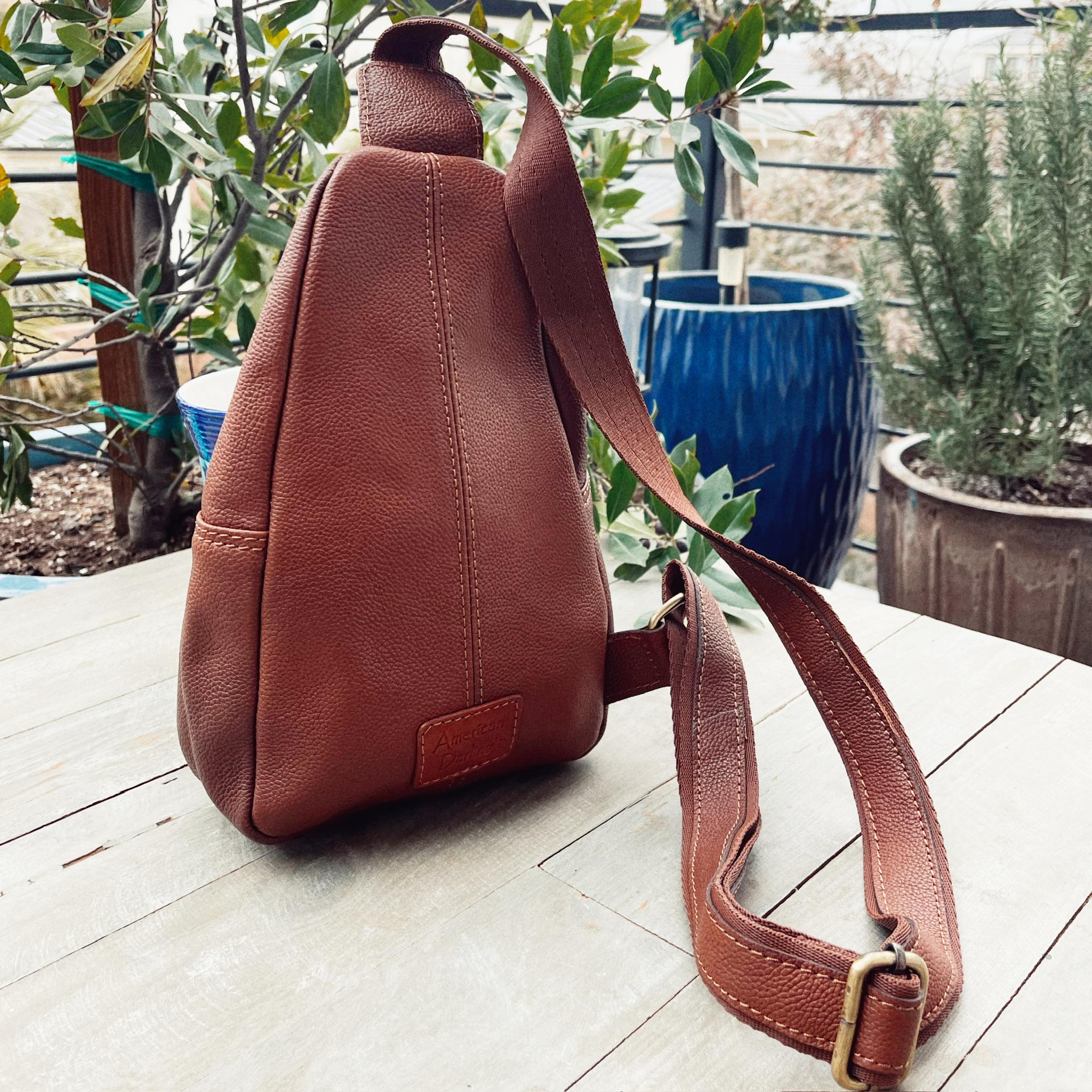6318 Leather Sling Bag Hiking Sling Backpacks Retro Handmade Crossbody il_fullxfull.6459974934_3ux4.jpg main image 4