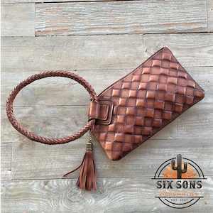 Western Leather Wallet, Handmade Wallet Clutch, Western Leather Wallet, Leather Clutch, Genuine Leather Floral Wallet, Western Wallet