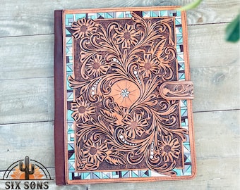 Handgefertigte Notizblock Hülle, Leder Notizblock Hülle, Leder Mappe, Handgemachtes Notizbuch Cover, Leder Mappe