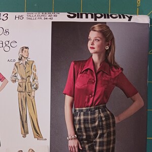 Simplicity 8243 – 40's Pants – Talucci Sews