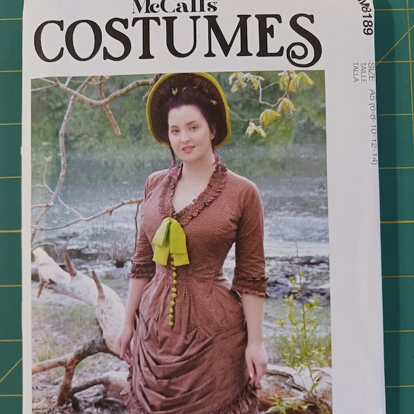 McCall's 8189 Angela Clayton Costume Victorian Bodice Size 6-14