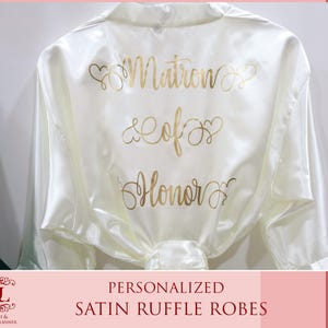 Kids Ruffle Robe - Bridal Party Ruffle Robe - Bridesmaid Robes ...