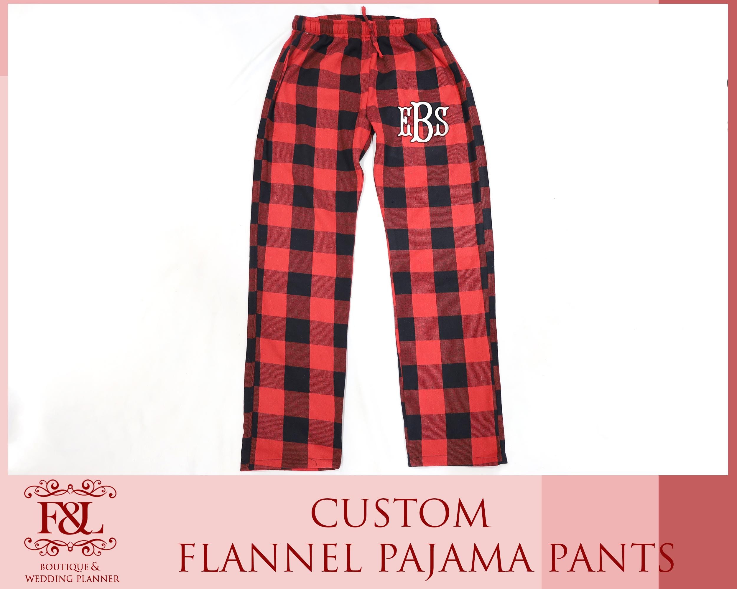 Plaid Pajama Pants for Kids Etsy