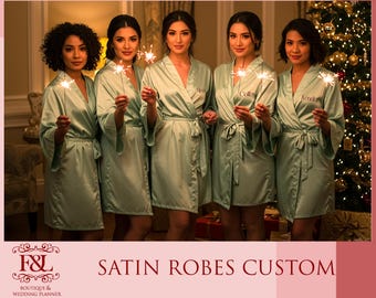 Be my bridesmaid, bridal robe, Robes personalized, Silk bridal robes, plus size robe, Kimono robes, Kimono Robe, Bridesmaid Robes