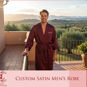 Personalised Dressing Gown for Men - Etsy