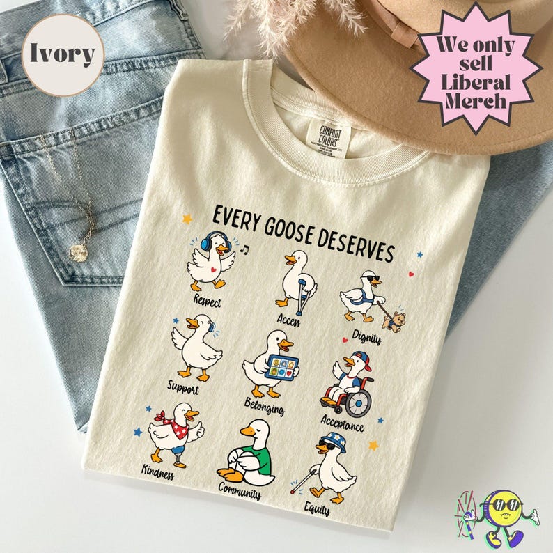 Camiseta Silly Goose con mensaje sutil sobre neurodiversidad, concienciación descarada sobre el autismo, derechos de las personas con discapacidad, camiseta de apoyo e inclusión para familias y aliados del autismo. imagen 11