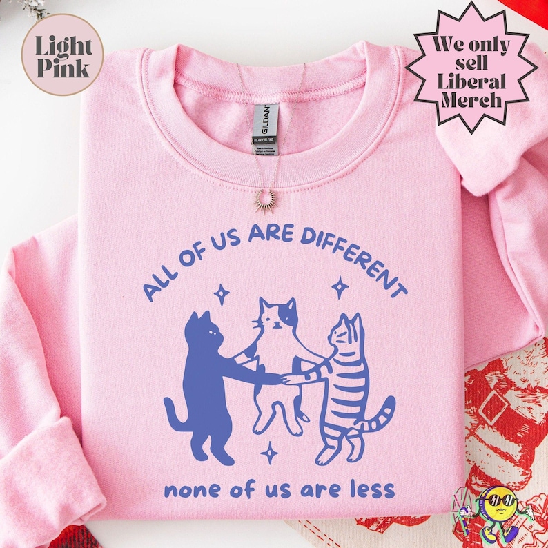 All of us are Different Cat Funny Neurodiversity shirt, Autism Awareness, Disability Rights, Autism Ally Family Support Inclusion image 14