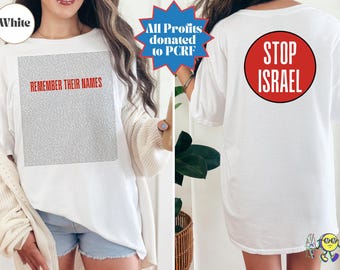 Remember Their Names Gaza Children T-shirt - All Profits to PCRF