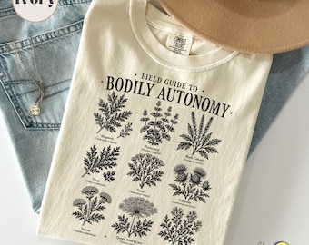 Witchy Feminist Herbs for Reproductive Freedom: Halloween shirt, Vintage Cottagecore Pro Choice Tee, Women's Rights Bodily Autonomy shirt