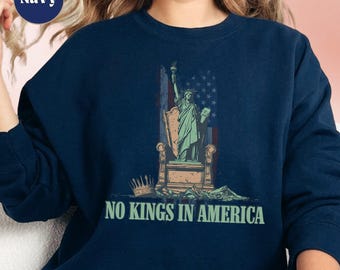 Freiheitsstatue Anti-Trumpf Shirt: Keine Könige in Amerika dagegen