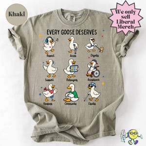 Camiseta Silly Goose con mensaje sutil sobre neurodiversidad, concienciación descarada sobre el autismo, derechos de las personas con discapacidad, camiseta de apoyo e inclusión para familias y aliados del autismo. imagen 15