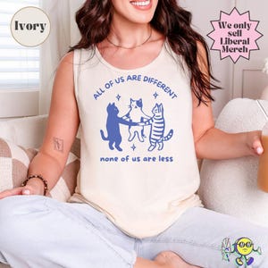 All of us are Different Cat Funny Neurodiversity shirt, Autism Awareness, Disability Rights, Autism Ally Family Support Inclusion image 17