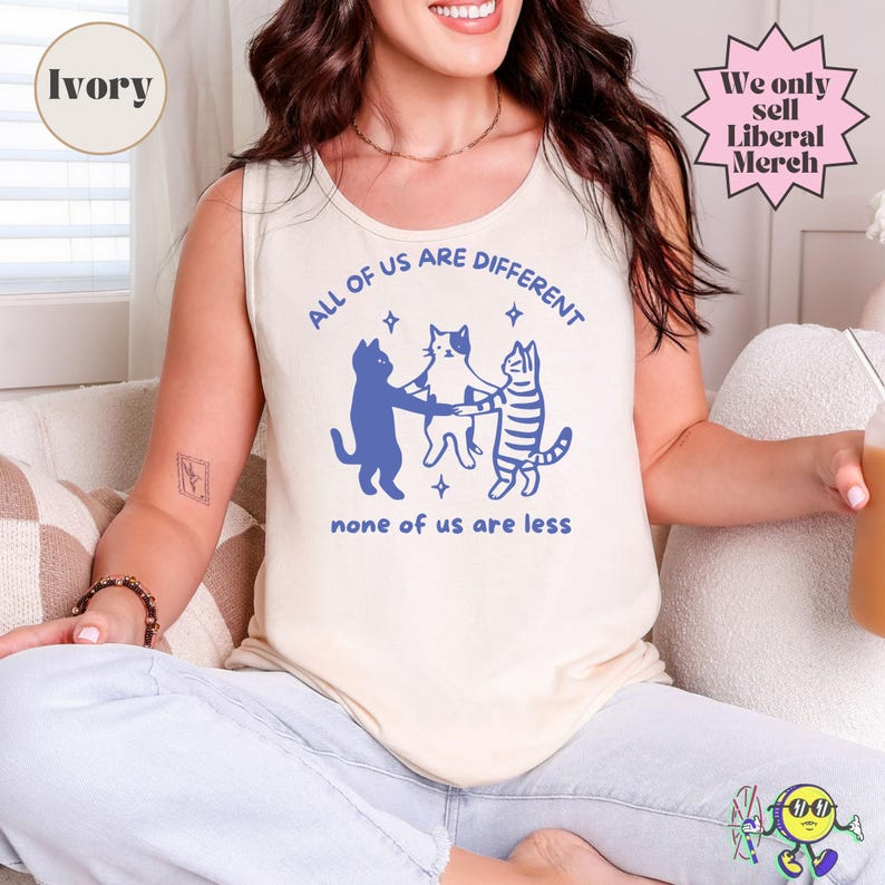 All of us are Different Cat Funny Neurodiversity shirt, Autism Awareness, Disability Rights, Autism Ally Family Support Inclusion image 17