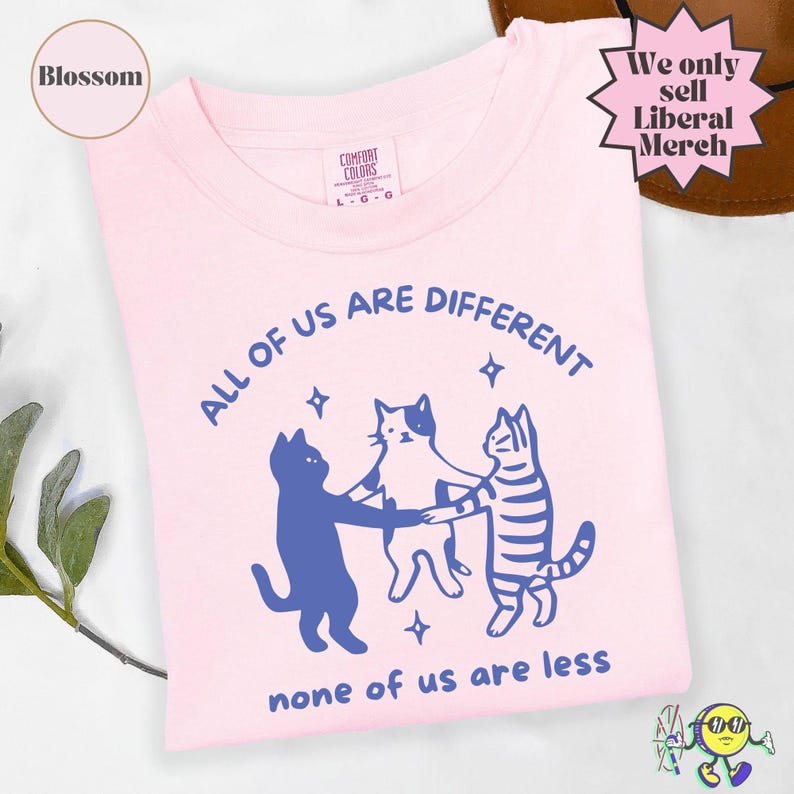 All of us are Different Cat Funny Neurodiversity shirt, Autism Awareness, Disability Rights, Autism Ally Family Support Inclusion image 8