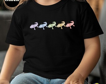 Axolotl Shirt: Subtiles LGBT Verbündetes Kleinkind T-Shirt, Inklusivität großzügiges Kinder Shirt, Queer Right Pride Month T-Shirt