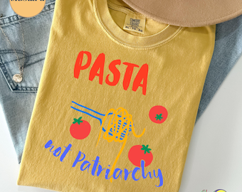 Pasta nicht Patriarchy Doodle La Tomatina Style Womens Rechte feministisches T-Shirt