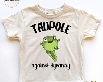 Kaulquappe gegen Tyrannei Shirt: Anti Faschismus Kinder Shirt, Portland Frosch großzügiges Kleinkind Shirt