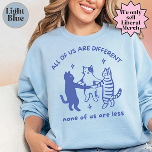 All of us are Different Cat Funny Neurodiversity shirt, Autism Awareness, Disability Rights, Autism Ally Family Support Inclusion image 15