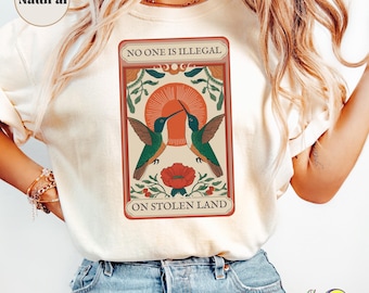 Abolish ICE Tarot Card T-shirt : t-shirt de protestation anti-glace colibri