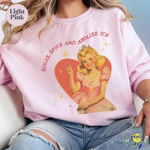 Sugar Spice Abolish ICE Shirt, Anti ICE shirt, Due Process shirt, Chinga La Migra shirt, FDT Social Justice Shirt, Retro Mid century Tee