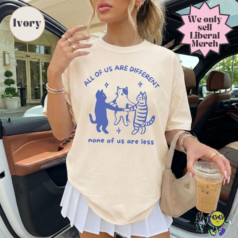 All of us are Different Cat Funny Neurodiversity shirt, Autism Awareness, Disability Rights, Autism Ally Family Support Inclusion image 11