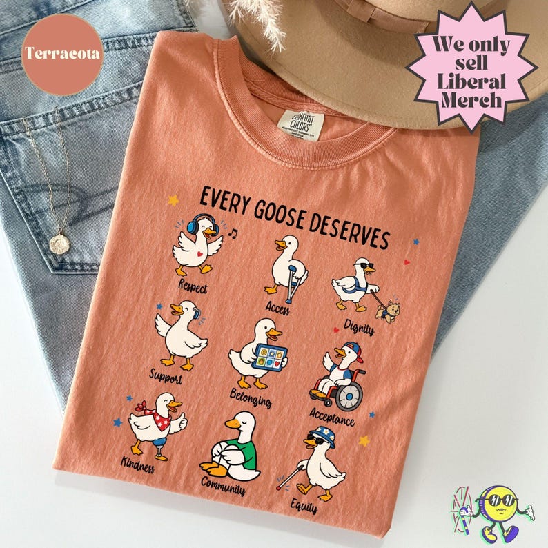 Camiseta Silly Goose con mensaje sutil sobre neurodiversidad, concienciación descarada sobre el autismo, derechos de las personas con discapacidad, camiseta de apoyo e inclusión para familias y aliados del autismo. imagen 5