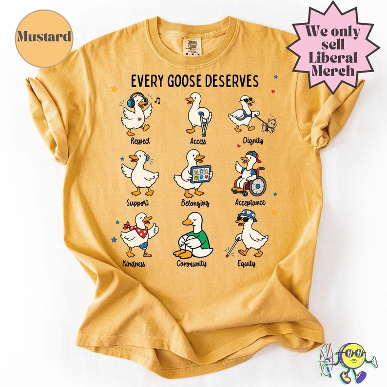 Camiseta Silly Goose con mensaje sutil sobre neurodiversidad, concienciación descarada sobre el autismo, derechos de las personas con discapacidad, camiseta de apoyo e inclusión para familias y aliados del autismo. imagen 14