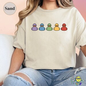 Subtle LGBTQ Pride Shirt, Retro Pride Ally shirt, Queer Rights, Pride Month, Gay Lesbian Bisexual Rights Liberal Equality Rainbow Rubberduck