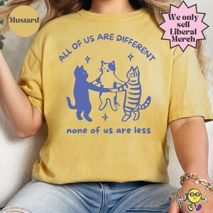 All of us are Different Cat Funny Neurodiversity shirt, Autism Awareness, Disability Rights, Autism Ally Family Support Inclusion image 10