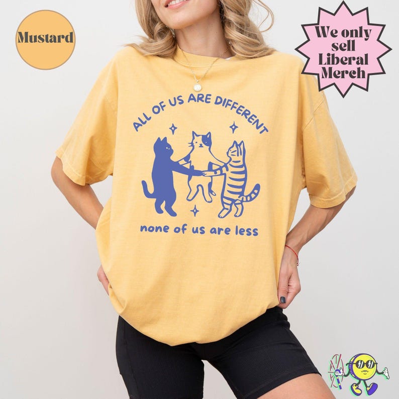 All of us are Different Cat Funny Neurodiversity shirt, Autism Awareness, Disability Rights, Autism Ally Family Support Inclusion image 6