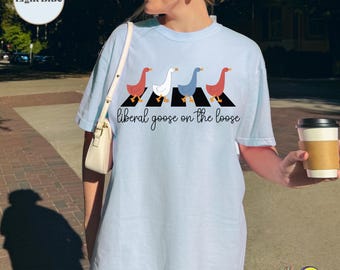 Freisinniges Gans T-Shirt: Anti Trump Widerstand, Vaterländischer Unabhängigkeitstag