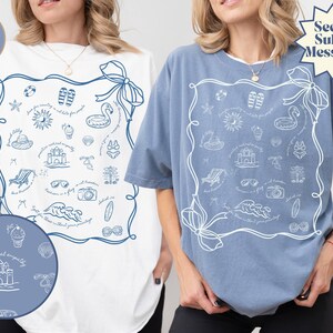 Cute Summer Doodle shirt, Secret Message Tee, Liberal Summer Tee, Coquette Bow Tee, FDT Anti Trump Maga Feminist Tee, Anti Fascism shirt