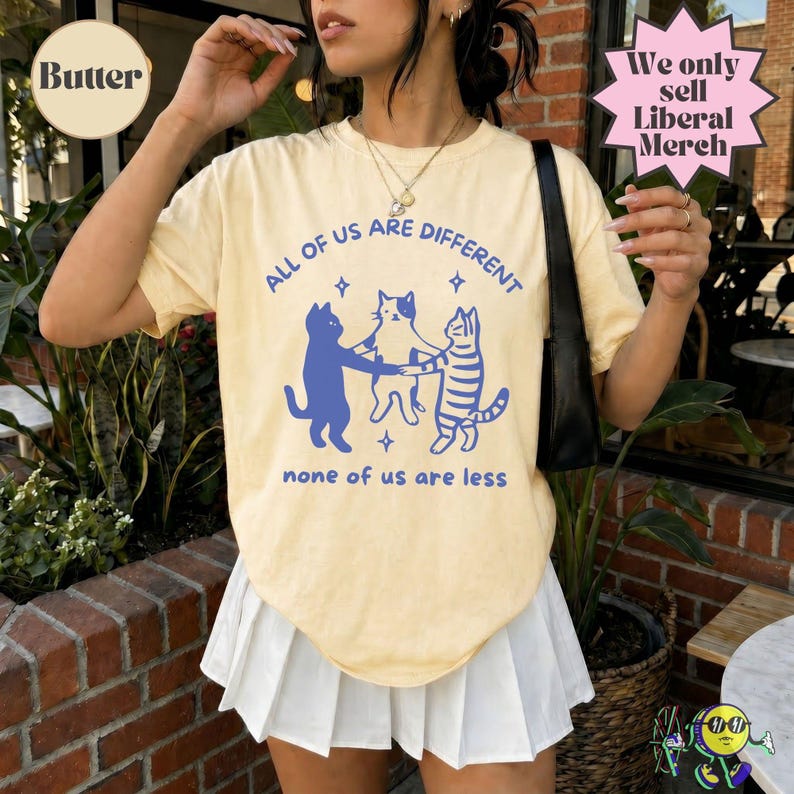 All of us are Different Cat Funny Neurodiversity shirt, Autism Awareness, Disability Rights, Autism Ally Family Support Inclusion image 12