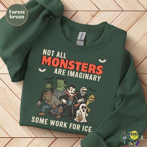 Camiseta liberal vintage Monster Mash: camiseta de Halloween contra ICE y justicia social