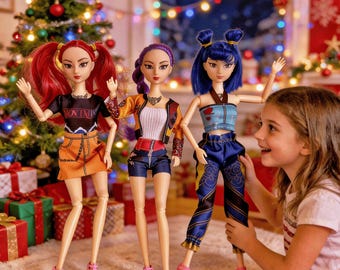 11.8in Kp*p De*on Hun*er Inspired Doll - 11 Posable Joints, Trendy K-p*p Outfit, Collectible Merch for K-*op Lovers