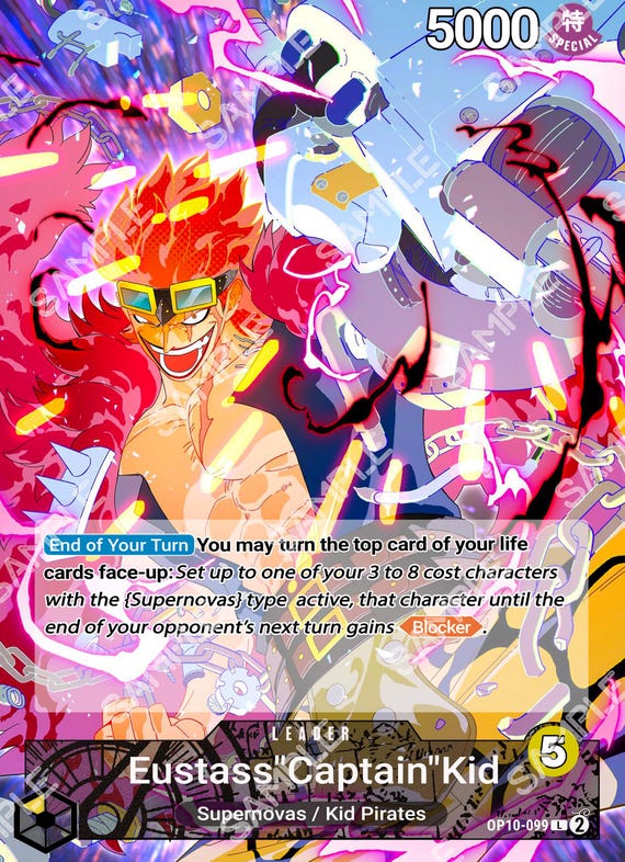 One Piece TCG Custom Leader!! Eustass 
