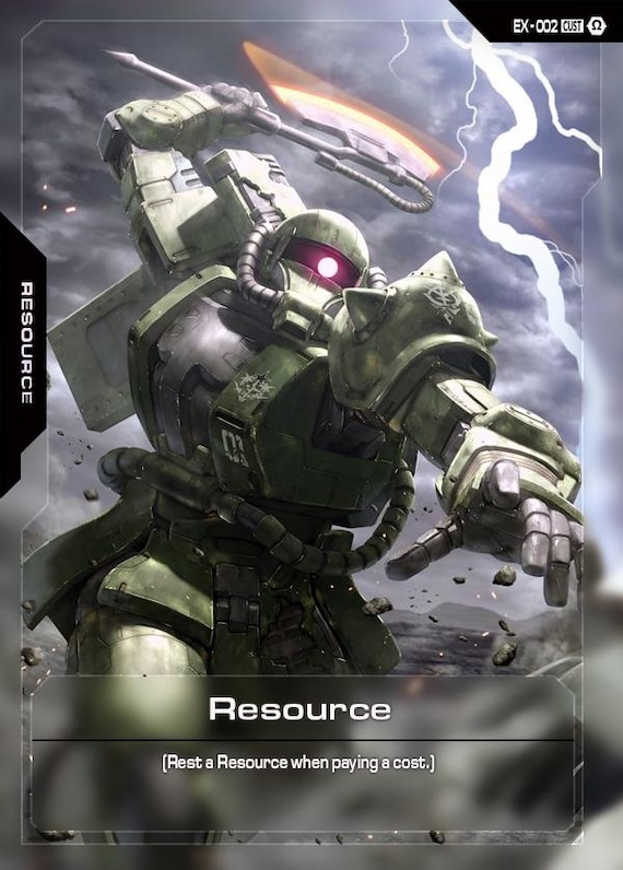 Gundam TCG Custom Resource Card! (various Models) - Etsy Israel