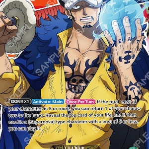 One piece TCG custom Leader!! Trafalgar Law (various Models)