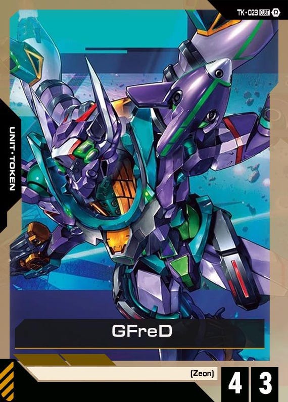 Gundam TCG Custom Unit Token Card! 3rd Wave (various Models) - Etsy