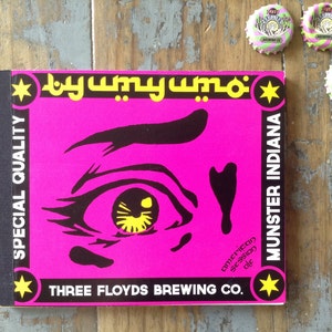 Handmade Beer Journal: Recycled Three Floyds Yum Yum Six-Pack Notebook