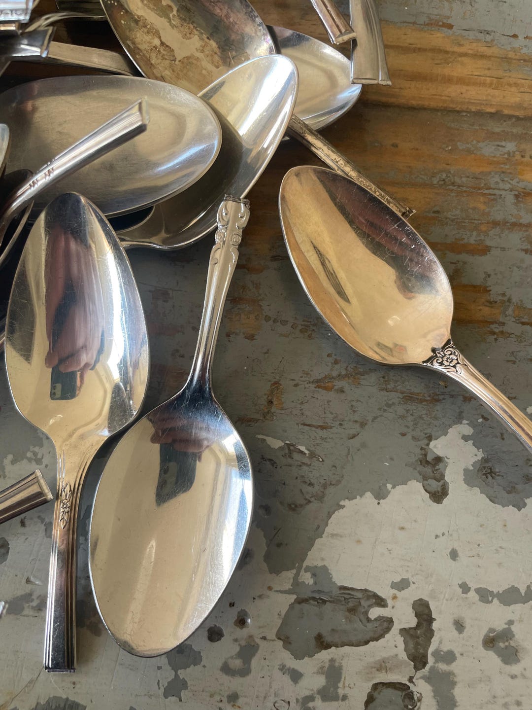 Silverware Only Silverware Spoon Bowls Stainless Silver Plate Bowls Only - Etsy