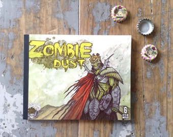 Beer Notebook Recycled Three Floyds Zombie Dust Six-Pack Handmade Beer Journal Munster, Indiana