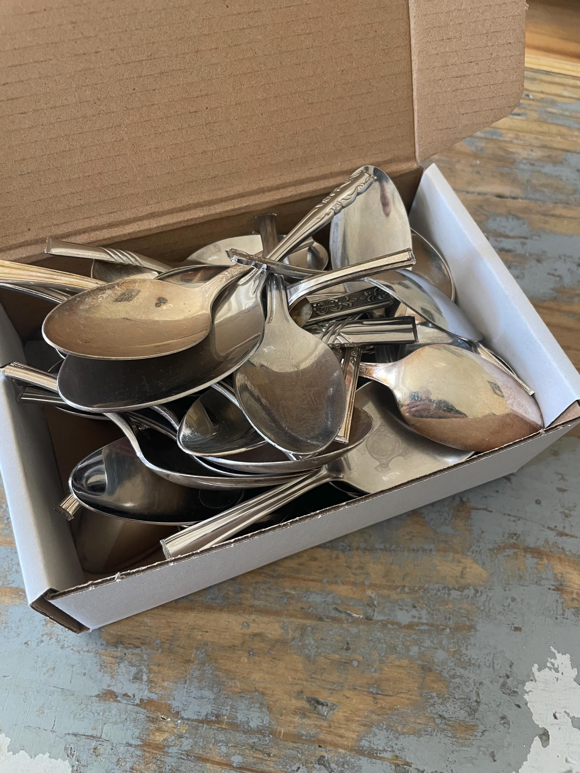 Silverware Only Silverware Spoon Bowls Stainless Silver Plate Bowls Only - Etsy