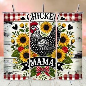 Funny Chicken Tumbler Wrap, Farm Life Skinny Tumbler 20oz, Chicken Sublimation Design PNG, Digital Download, Chicken Lover Tumbler Wrap