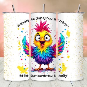 Sarcastic Tumbler Wrap PNG 20 oz, Funny Sublimation Design with Birds, Sassy Quote Skinny Tumbler Wrap, Animal Humor Best Friend Gift PNG