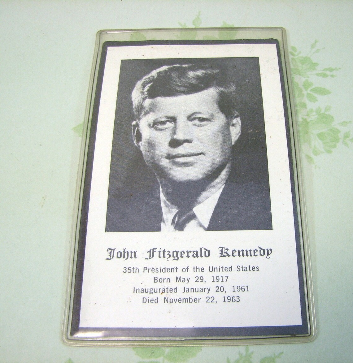 JFK Funeral Memorial Mass Card John F Kennedy 1963 Etsy