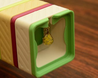 Składane organizery na naszyjniki, magnetyczne pojemniki do przechowywania biżuterii bez plątania