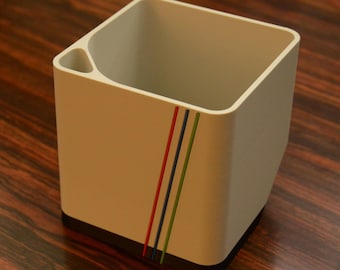 Elegancka doniczka w kształcie sześcianu, minimalistyczna doniczka z dolnym podlewaniem kwiatów lub roślin, nowoczesne kolory