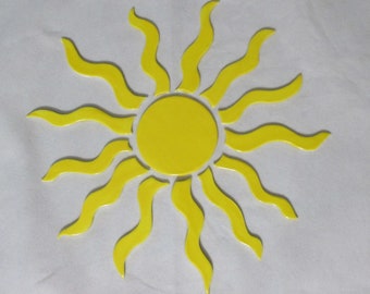 HH - YELLOW SUN - Ceramic Mosaic Tiles Set