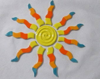 DIEGO - Radiant SUN - Ceramic Mosaic Tiles Set